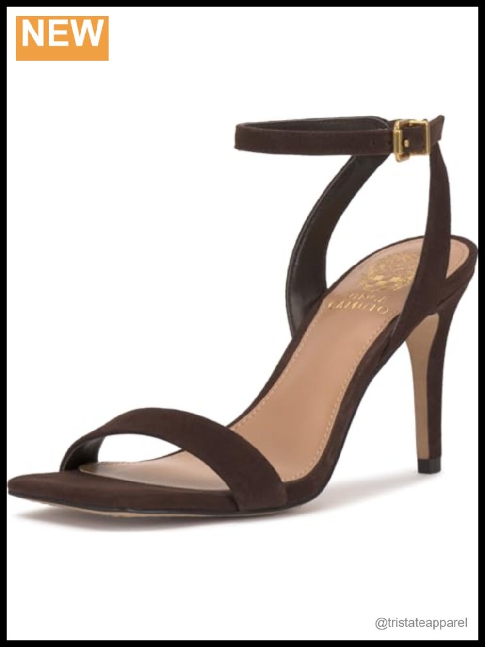 Womens Suede Ankle Strap Stiletto Heeled Platform Sandals